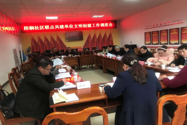 冷水灘梧桐社區(qū):召開聯(lián)點共建單位文明創(chuàng)建工作調(diào)度會